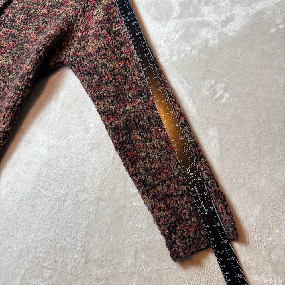 Vintage 90s David Brooks Wool Blend Multicolor Knit Cardigan Size Large - Picture 6 of 9